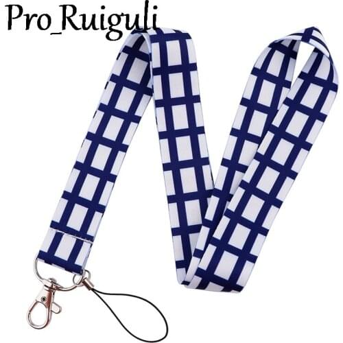 Lattice Texture Lanyard for Keys Phone Cool Neck Strap Lanyard for Camera Whistle ID Badge Cute webbings ribbons Gifts