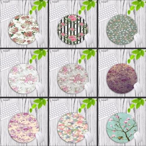 Mairuige Red Flamingo Silicone Pad to Mouse Game Hot Selling Fashion Design mouse mat 20x20cm Professional Round Mouse Mat