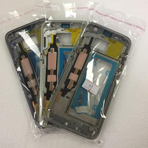 Middle Mid Plate Frame Bezel Housing Cover with Side Buttons For Samsung Galaxy S7 / Edge S7Edge Middle Frame Repair