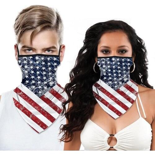 United States USA America National Flag Motorcycle Cycling Neck Scarf Masks Halloween Cosplay Face Mask
