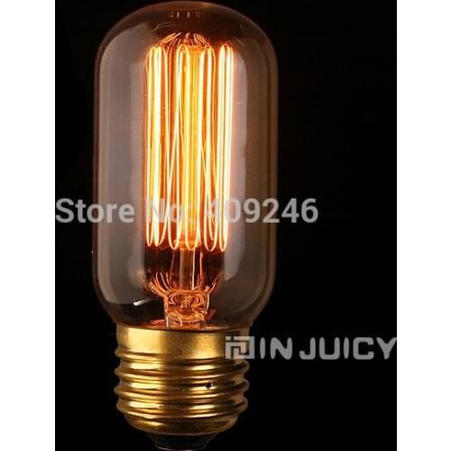T45 Fireworks Circle Marconi Smoked Light Bulb Lamp Vintage Edison Reproduction 40 Watt Clear Glass E27 AC220V
