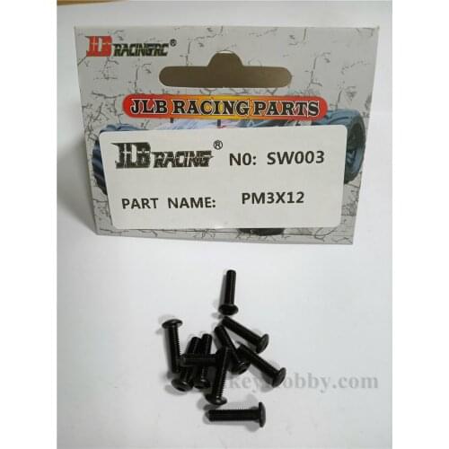 JLB SW003 PM3X12mm 10pcs Screw CHEETAH 11101 21101 1/10 RC Car Parts