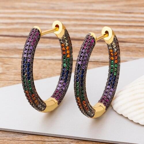 Luxury Crystal Womens Earrings Dangle Pendant For Women Wedding Party Bohemian Fashion Geometric Charm Jewelry 4 Colors Choice