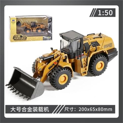 1:40 1:50 1:60 Forklift Excavator Crane Model Alloy Engineering Truck Forklift Bulldozer Loader Dump Truck Children Road Roller