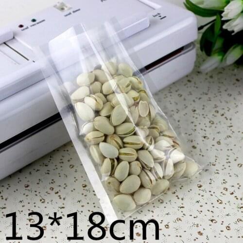 100 Pcs 13*18cm Clear Vacuum Bags Food Storage Packing Bags Vacuum Sealer Bag Open Top Heat Seal Plastic Package Bag