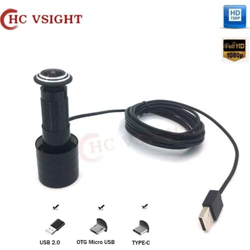 1080P Door Eye Hole Security HD Wide-Angle Micro Mini Usb FishEye Mini Peephole Door Home Security Camera