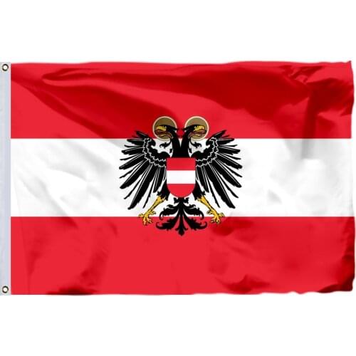 Austria State 1934–1938 Flag 90x150cm 3x5FT 120g 100D Polyester Double Stitched High Quality Banner Ensign Free Shipping