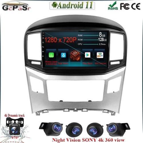 9'' Android 11 Car Radio For Hyundai H1 2 2017 - 2018 Car Radio Multimedia Video Player Navigation GPS Android 10 No 2din DVD