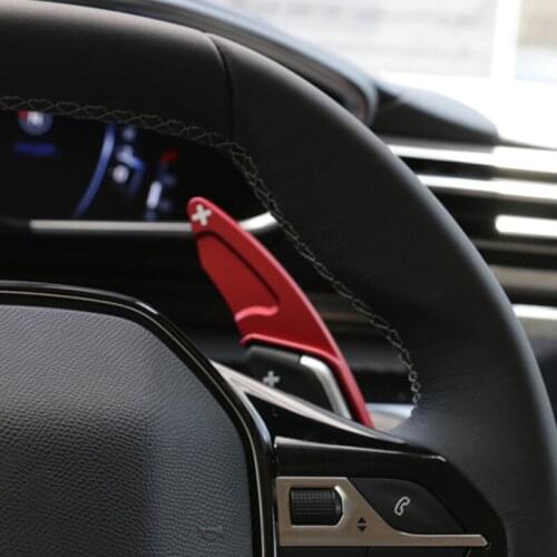 Car Steering Wheel Shift Paddle Gear Paddles DSG Extender Stickers For Peugeot 508 5008 308 3008 208 2008 GT SW Car Accessories