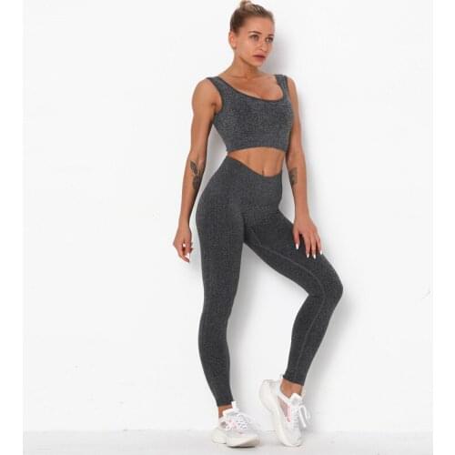 Yoga Seamless Sets 2 Piece Set Women 2020 Clothing Sport Bra Set Women Leggings Gym Set Women Workout Clothes for Women