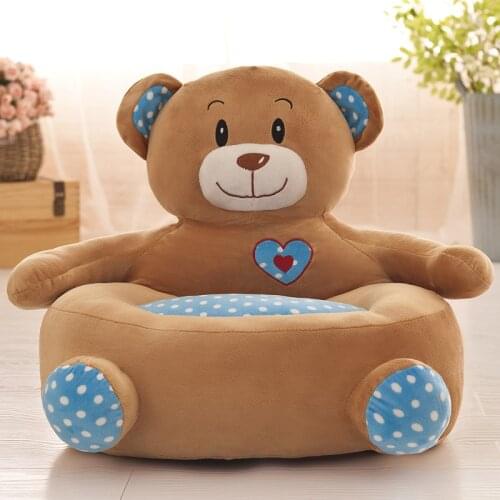 Kids Sofa Child Couch Cute Cartoon Bean Bag Chair with Filling Baby Children Fuffy Plush Gaming Pouf Ottoman Futon Puff Seat