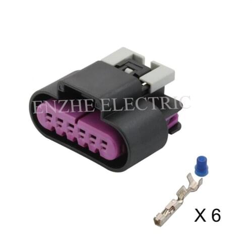 Car female male rubber connector automotive plug socket DJ7068A-1.5-21 Terminal connectors jacket 6-way Connector Fuse box