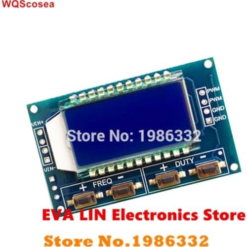 WS16 Adjustable PWM Pulse Wide Frequency Duty Cycle Square Wave Signal Generator LCD Display Screen Module With Power-down saved
