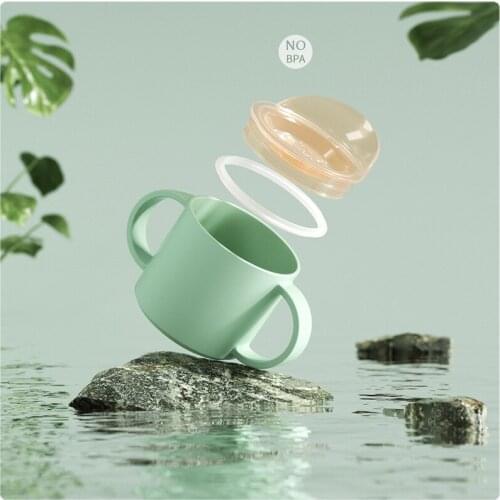 Hylidge 150ML Baby PP Silicone Cup Toddler Learnning Anti-Choke Milk Bottles Drink Cups Children Kids Anti-fall Cup Drinkware