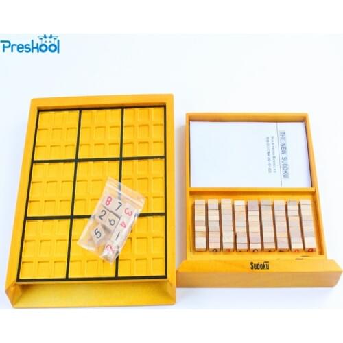 Montessori Kids Toy Baby Toys Wooden Soduku Chess Games Intelligence Learning Educational Preschool Training Brinuedos Juguets