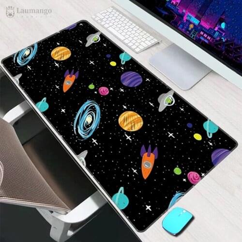 Mouse pad Space Galaxy Carpet Large 900X400 Mausepad Gamer PC Computer Gaming Accessories Keyboard Mousepad For CS GO LOL Table