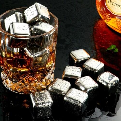 304 Stainless Steel Ice Cubes Ice Tartar Metal Quick-frozen Cold Beer Wine Juice Ice Cubes