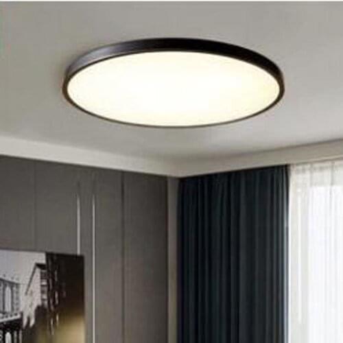 L American copper ceiling lamp home simple study bedroom lamp LED round ultra-thin corridor corridor lighting LED