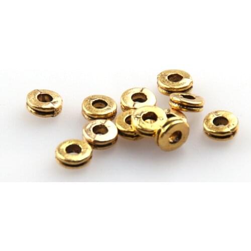 MOODPC Free shipping fashion alloy gold spacer spacing piece charm for DIY making bracelet,necklace jewelry metal beads charms