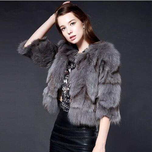Clothes Real Fox Coat Winter Jacket Women Korean Vintage Jackets Autumn Luxury Fur Coats Chaqueta Mujer MY1027