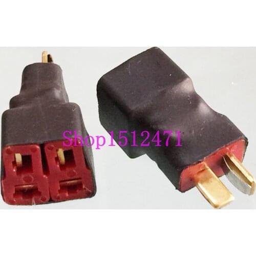 1pce T-Plug Deans Style Parallel Adapter 1 male to 2 female For RC Battery