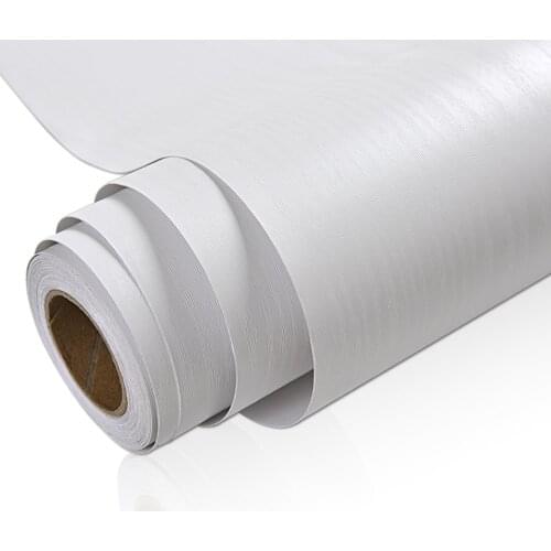 Wood Grain Peel & Stick Films PVC Waterproof Solid Color Wall Sticker Self-adhesive for Home Doors Cabinets Furnitures Restore