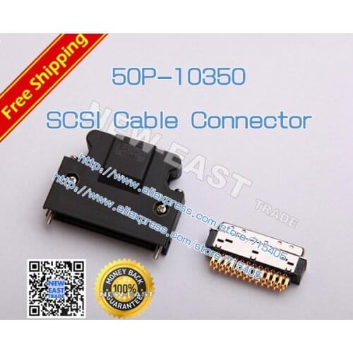 SAN-M SCSI-50Pin Replace 3M 10350 SCSI Cable Connector Servo drive connector Gold-plated SCSI connector