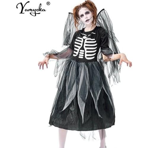 Sexy y2k vintage black Skull print summer Halloween dress evening dresses for women 2021 cosplay party club mesh bodycon dress