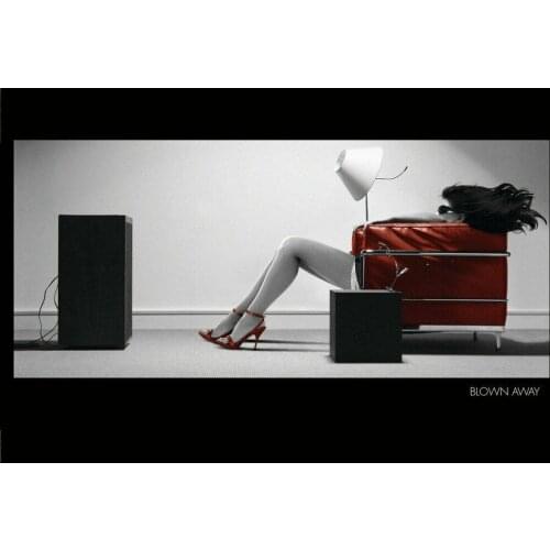 Blown Away Girl Retro Photo Art Film Print Silk Poster Home Wall Decor 24x36inch
