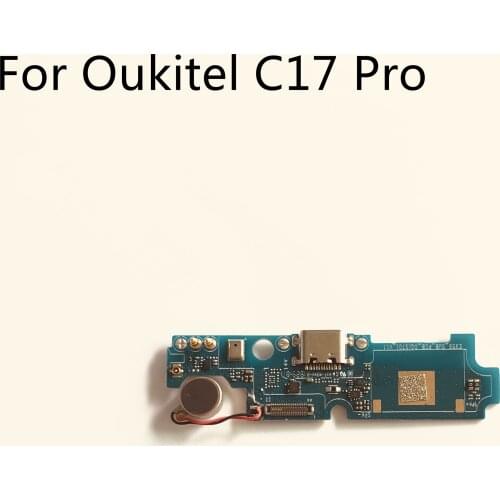 OUKITEL C17 Pro Used USB Plug Charge Board + Vibration Motor For OUKITEL C17 Pro MTK6763 Octa Core 6.35" 1560x720 Free Shipping