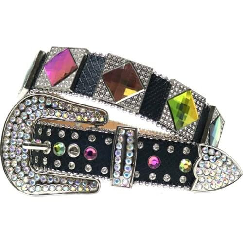 Western Luxury Bling Rhinestones Belt Crystal Belt Strap Cowboy Cowgirl Diamond Studded Belts Cinto De Strass For Men Women