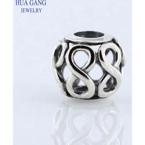 High quality 925 Sterling Silver Unlimited Eternal Hollow Beaded Strings Free Shipping fit pandura charms DIY