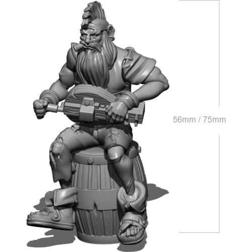 1/32 56mm 1/24 75mm Resin Model Kits Unpainted No Color RW-189