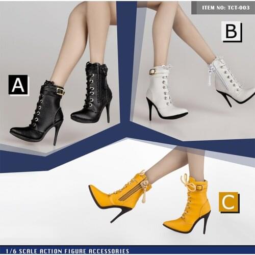 1/6 scale fashion female figure high-heeled womens boots model TCT-003 for 12 inch action figure accessories