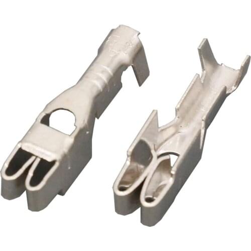 100 PCS Car Fuse Box Terminal Fuse Terminal Line Protection Small Insurance Tinned Copper Terminal BX2024-2