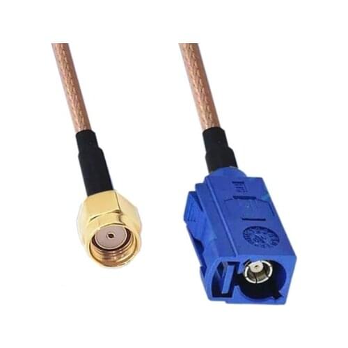 2pcs RP-SMA Male to Fakra C Female jack Connector GPS Antenna Extension Cable RG316 Pigtail