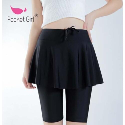 2021 Women Skirt Bikini Bottom Swimwear Briefs Swimwear Split Swimming Trunks Bottoms Swimsuit Long Keep Surfing Beach Shorts