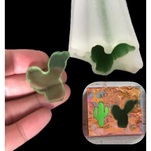 Handmade 3D Cactus Soap Tube Silicone Mold 100% food grade DIY long Column injected Soap decorations Cold Process Soap Making
