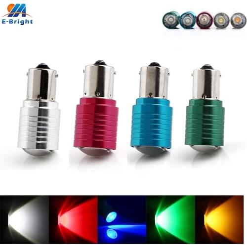 50PCS 1157 S25 BAY15D Led Signal Turn Bulb 3W 270Lumen DC 12V White Red Blue Amber Green Car Stop Lamp 2 Bright Tail Brake Light
