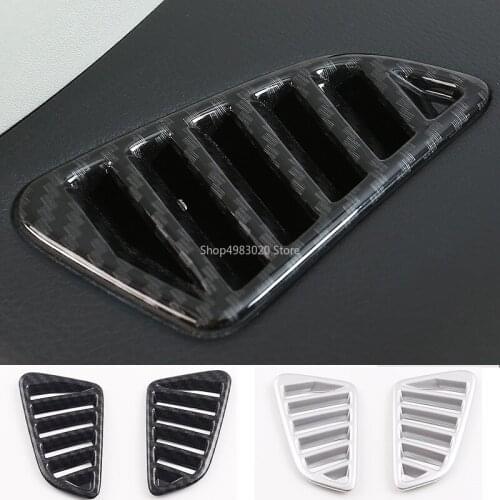 Car Styling ABS Chrome For Nissan Navara Terra 2017-2019 Dashboard Outlet Sequins Internal Decorations Cover Car Stickers 2pcs