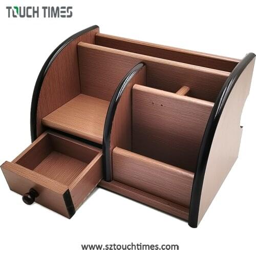 Wooden Pen Holder Multifunctional Storage Box Mobile Service Desk Storage Rack Screwdriver Forceps Clip Tool Parts Storage