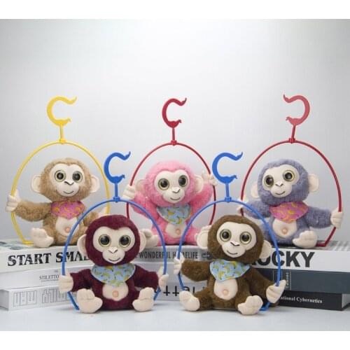 Electric Plush Toy Monkey Speaking Repeat Swing Dacing Electronic Stuffed Animal Doll Kids Birthday Gift