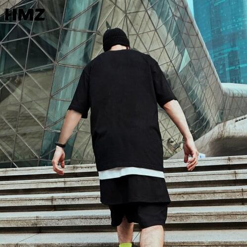 HMZ 100% Cotton Short Sleeve T-shirt Men 2021 Summer Casual Tshirt Women Basic Harajuku Soft Black T Shirt Tops Tee For Men