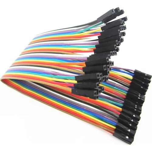 40pcs in Row Dupont Cable 20cm 2.54mm 1pin 1p-1p female to female jumper wire