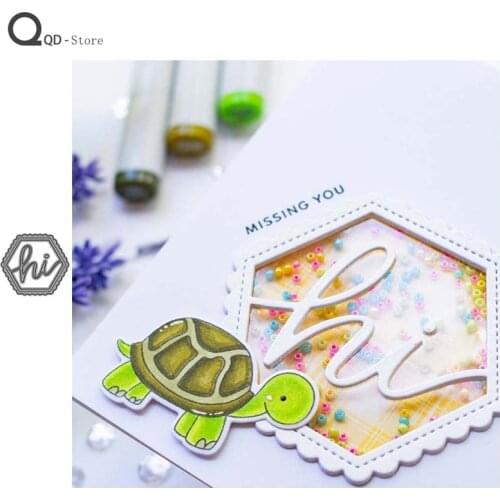 Hexagonal Metal Cutting Dies Scrapbooking Handmade Tools DIY Card Make Mould Model Craft Decoration New 2021 Wholesale