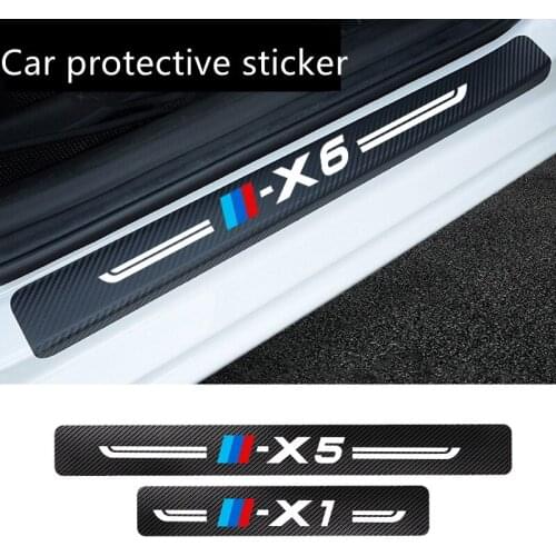 Car threshold modified protective sticker for BMW X1 X2 X3 X4 X5 X6 X7 G01 F10 F15 F16 F86 F30 F25 F26 E70 E72 car accessories