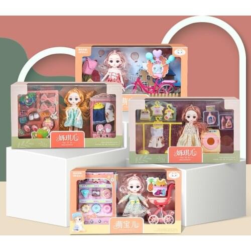 Children New Dress-Up Doll Girl Play House Game Enlightenment Fun Leisure Educational Toys Birthday Gift Box Set For Kids