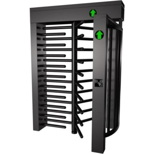 Full Height Turnstile Gate Mechanism Office Building Door 304 Stainless Steel Access Control System