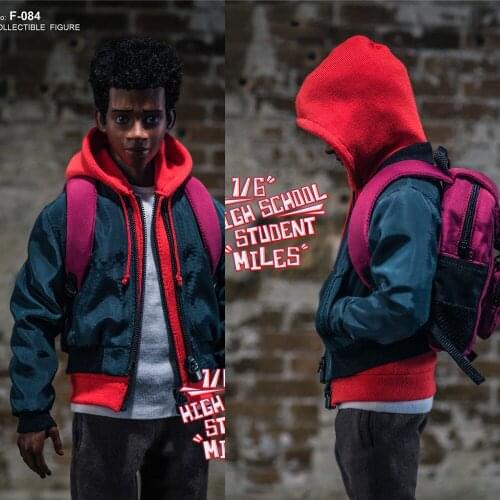 SUPERMCTOYS F-084 1/6 Scale Collectible Full Set Male High School Student Miles Action Figure Model for Fans Gifts