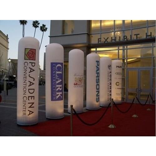 LED lighting decoration inflatable pillar Black base2m Advertising Inflatables Event Inflatable Led Products